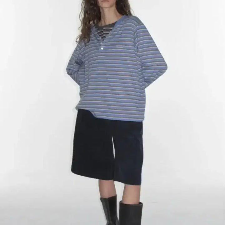 [BUNJANG] Ribonbit Dylan Long Sleeve Tee Black / 리본빛 Dylan long sleeve tee 블랙