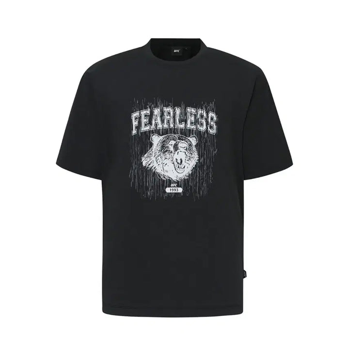 [BUNJANG] UFC Roar Bear T-Shirt Set (Brown &amp; Black) / UFC 로어베어 반팔티셔츠 브라운 &amp; 블랙 2벌세트 일괄