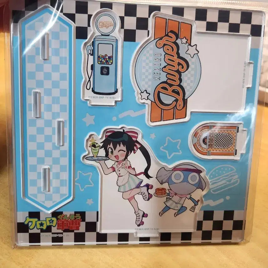 [BUNJANG] Keroro Dororo Burger Acrylic Stand / 케로로 도로로 버거 아크릴스탠드