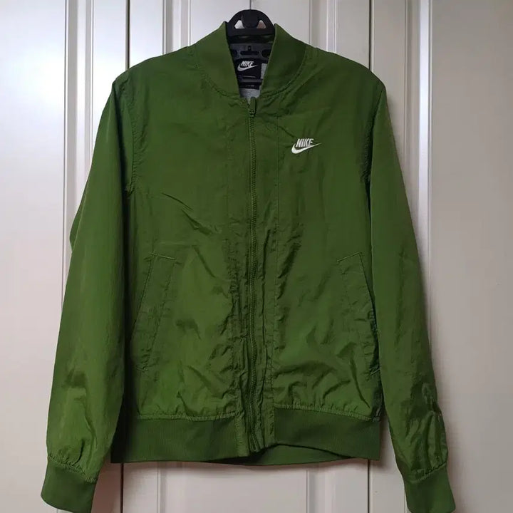 [BUNJANG] Nike Green Nylon Bomber Jacket (Size S) / 나이키그린 나일론 붐버점퍼자켓 S 90사이즈/남여공용