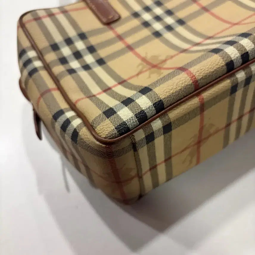 [BUNJANG] Burberry Nova Check Barrette Tote Bag / 버버리 체크노바 바게트 패턴 토트백