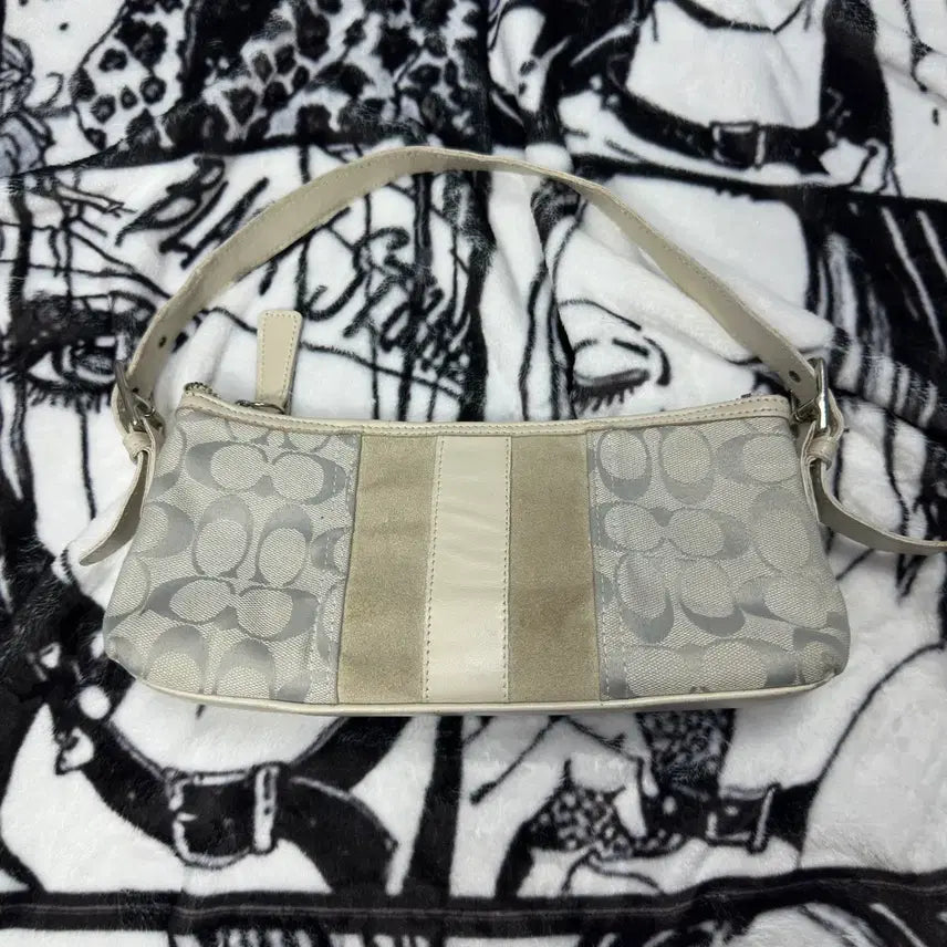 [BUNJANG] Coach Signature Canvas Mini Shoulder Bag / 코치 시그니처 캔버스 미니 숄더백