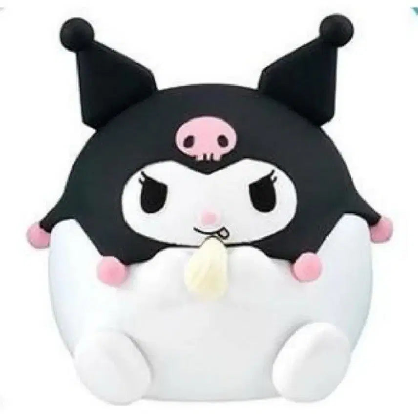 [BUNJANG] Kuromi Chubby Figure / 미개봉) 너무 많이먹어서 뚱뚱해진 가챠 쿠로미