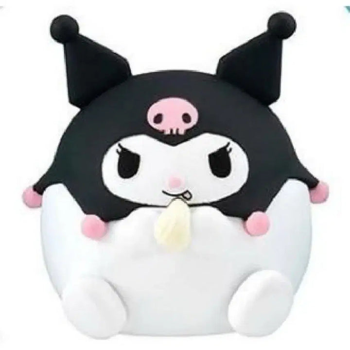 [BUNJANG] Kuromi Chubby Figure / 미개봉) 너무 많이먹어서 뚱뚱해진 가챠 쿠로미
