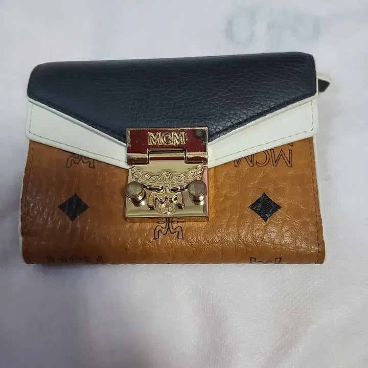 [BUNJANG] MCM Trifold Wallet Black/Brown / MCM 트리폴드 반지갑 블랙/브라운 성주택