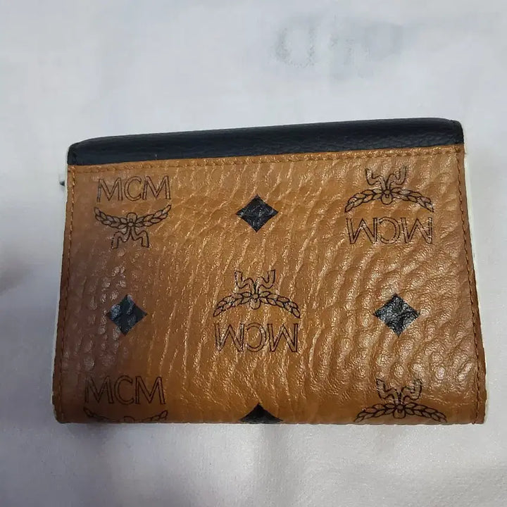 [BUNJANG] MCM Trifold Wallet Black/Brown / MCM 트리폴드 반지갑 블랙/브라운 성주택