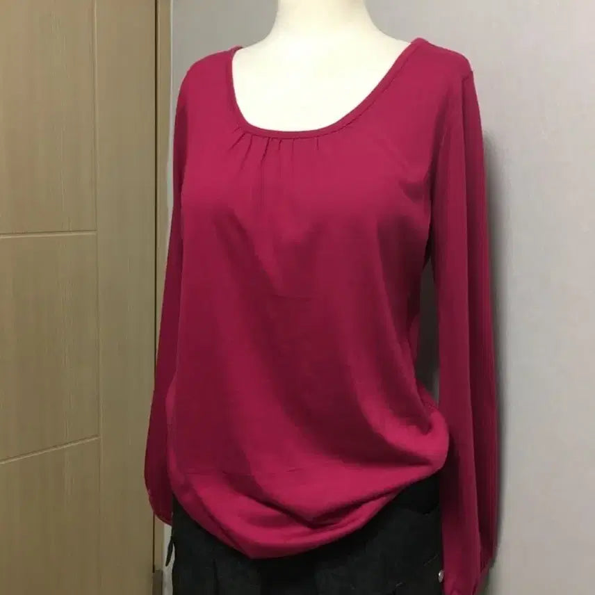 [BUNJANG] Vintage Pink Long T-shirt Y2K Style / 빈티지 자주핑크 롱티셔츠 y2k 키키 갸루 너드