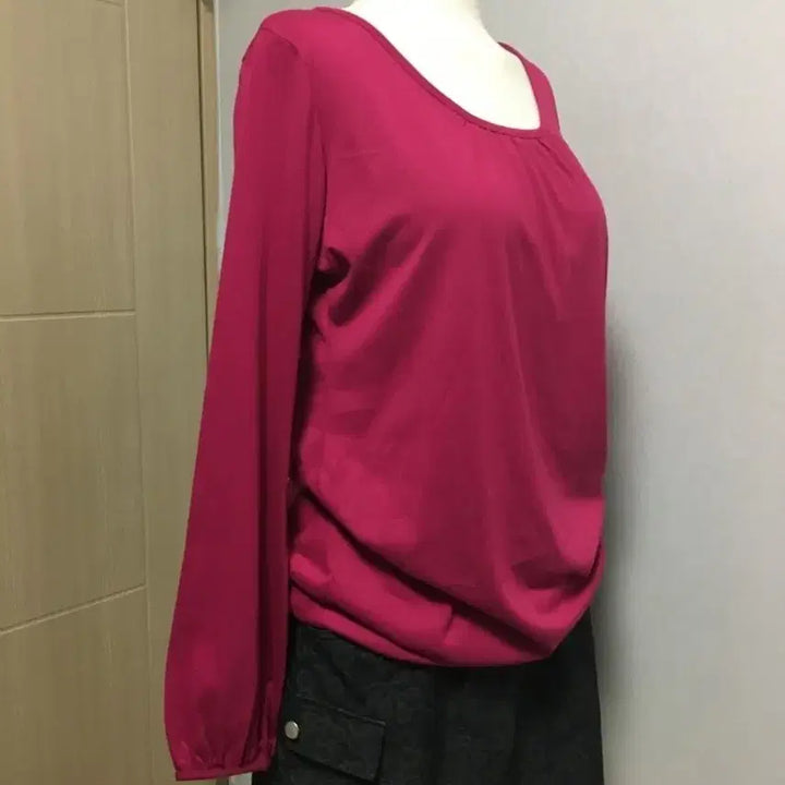 [BUNJANG] Vintage Pink Long T-shirt Y2K Style / 빈티지 자주핑크 롱티셔츠 y2k 키키 갸루 너드