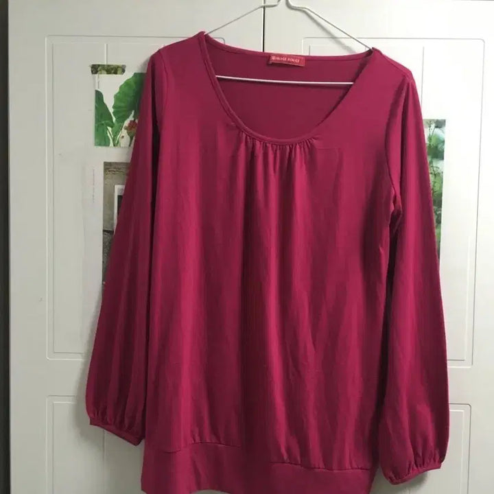 [BUNJANG] Vintage Pink Long T-shirt Y2K Style / 빈티지 자주핑크 롱티셔츠 y2k 키키 갸루 너드