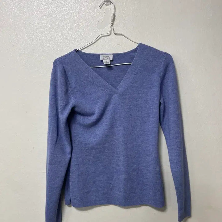[BUNJANG] Vintage9 V-Neck Knit Purple / 빈티지구 LOFT 브이넥 니트 퍼플