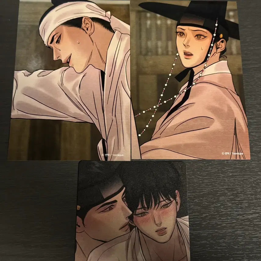 [BUNJANG] Painter of the Night Collaboration Cafe POB Postcard &amp; Coaster Bundle / 야화첩 콜라보카페 특전 엽서, 코스터