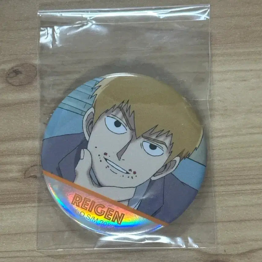 [BUNJANG] Mob Psycho 100 Reigen Arataka Can Badge / 모브사이코 레이켄 캔뱃지