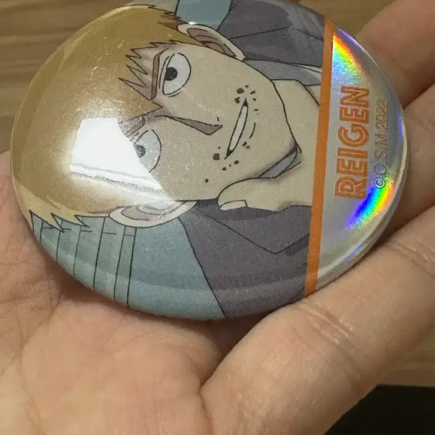 [BUNJANG] Mob Psycho 100 Reigen Arataka Can Badge / 모브사이코 레이켄 캔뱃지