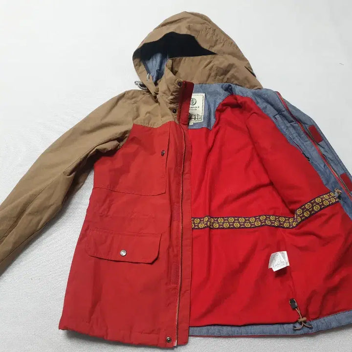 [BUNJANG] Beanpole Red/Beige Hooded Jacket (Women&