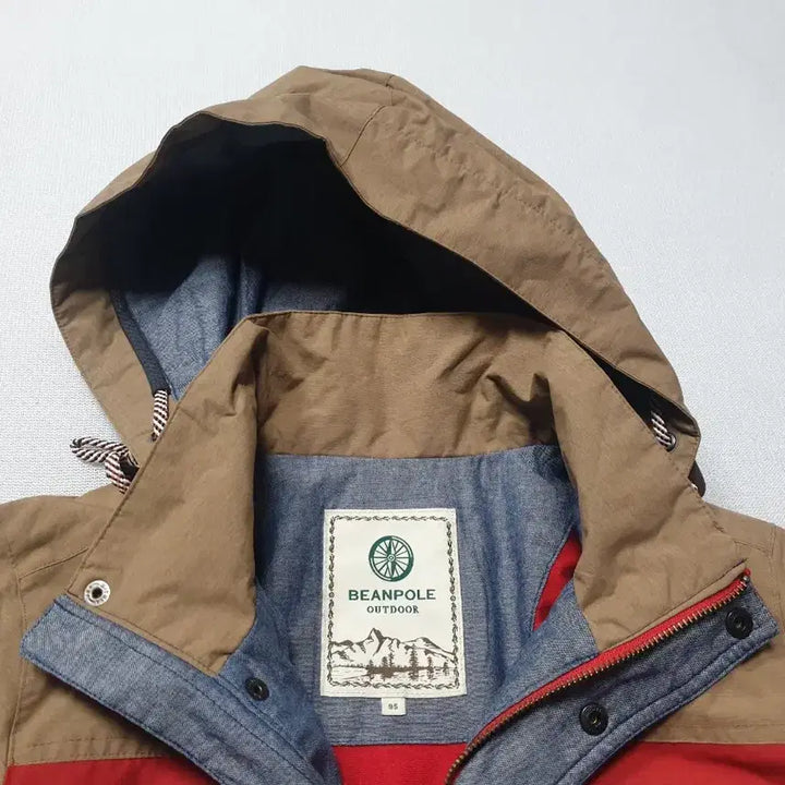 [BUNJANG] Beanpole Red/Beige Hooded Jacket (Women&