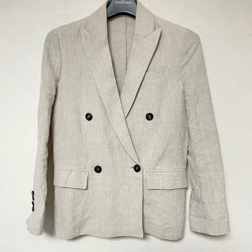 [BUNJANG] Brunello Cucinelli Linen Double Breasted Jacket / Brunello Cucinelli 린넨 더블 자켓 40 정품