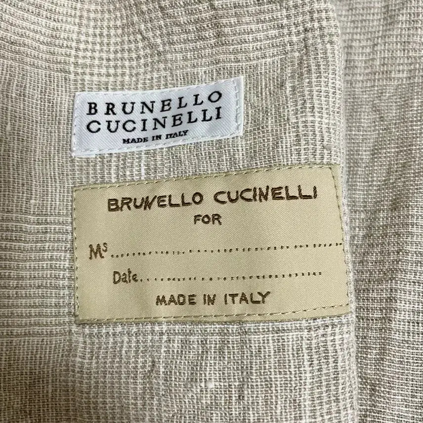 [BUNJANG] Brunello Cucinelli Linen Double Breasted Jacket / Brunello Cucinelli 린넨 더블 자켓 40 정품