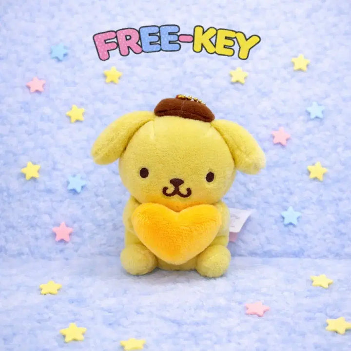 [BUNJANG] Sanrio Pompompurin Heart Charm / [새상품] 산리오 폼폼푸린 하트 키링