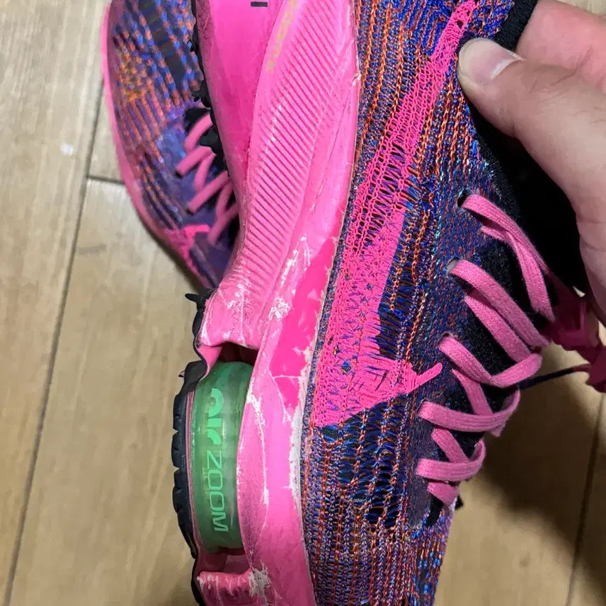 [BUNJANG] Nike Air Zoom Tempo Next% Flyknit Pink Sneakers / 나이키 에어 줌 템포 넥스트% 플라이니트 핑크 285