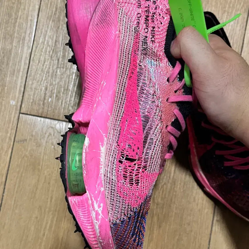 [BUNJANG] Nike Air Zoom Tempo Next% Flyknit Pink Sneakers / 나이키 에어 줌 템포 넥스트% 플라이니트 핑크 285