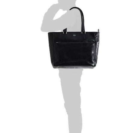 [BUNJANG] Porter Yoshida Clark Model Black Calf Leather Tote Bag / [B+등급 OS] 요시다포터 제팬 클라크모델 블랙 카프레더 토트백