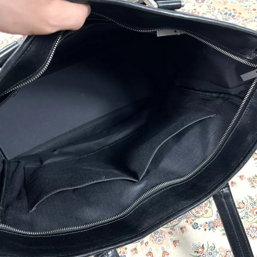 [BUNJANG] Porter Yoshida Clark Model Black Calf Leather Tote Bag / [B+등급 OS] 요시다포터 제팬 클라크모델 블랙 카프레더 토트백