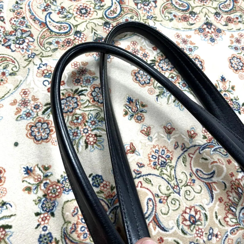 [BUNJANG] Porter Yoshida Clark Model Black Calf Leather Tote Bag / [B+등급 OS] 요시다포터 제팬 클라크모델 블랙 카프레더 토트백