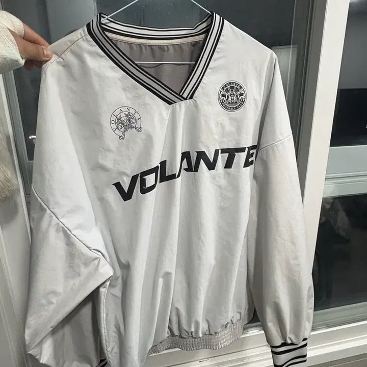 [BUNJANG] VOLANTE White Piste Windbreaker / 볼란테 VOLANTE 화이트 피스테 바람막이 긴팔