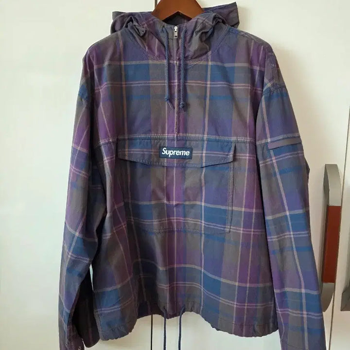 [BUNJANG] Supreme Cotton Utility Anorak Plaid / 슈프림 코튼 유틸리티 아노락 플레이드