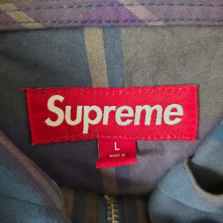 [BUNJANG] Supreme Cotton Utility Anorak Plaid / 슈프림 코튼 유틸리티 아노락 플레이드