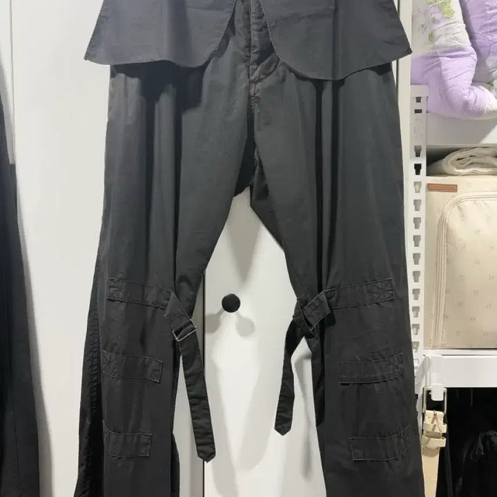 [BUNJANG] Hatching Room Bondage Pants Washed Black / (2)해칭룸 본디지 팬츠 워시드 블랙