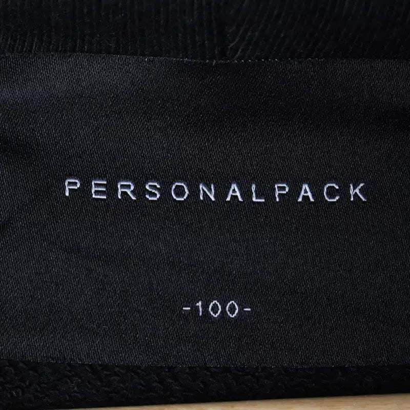 [BUNJANG] Personal Pack Basic Two-Way Hoodie Black / (M-L) 퍼스널팩 후드집업 블랙 무지 스웻 기본 투웨이-17457