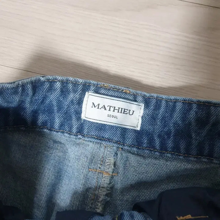 [BUNJANG] Denim Cargo Jogger Pants / 청 데님 카고 조거팬츠