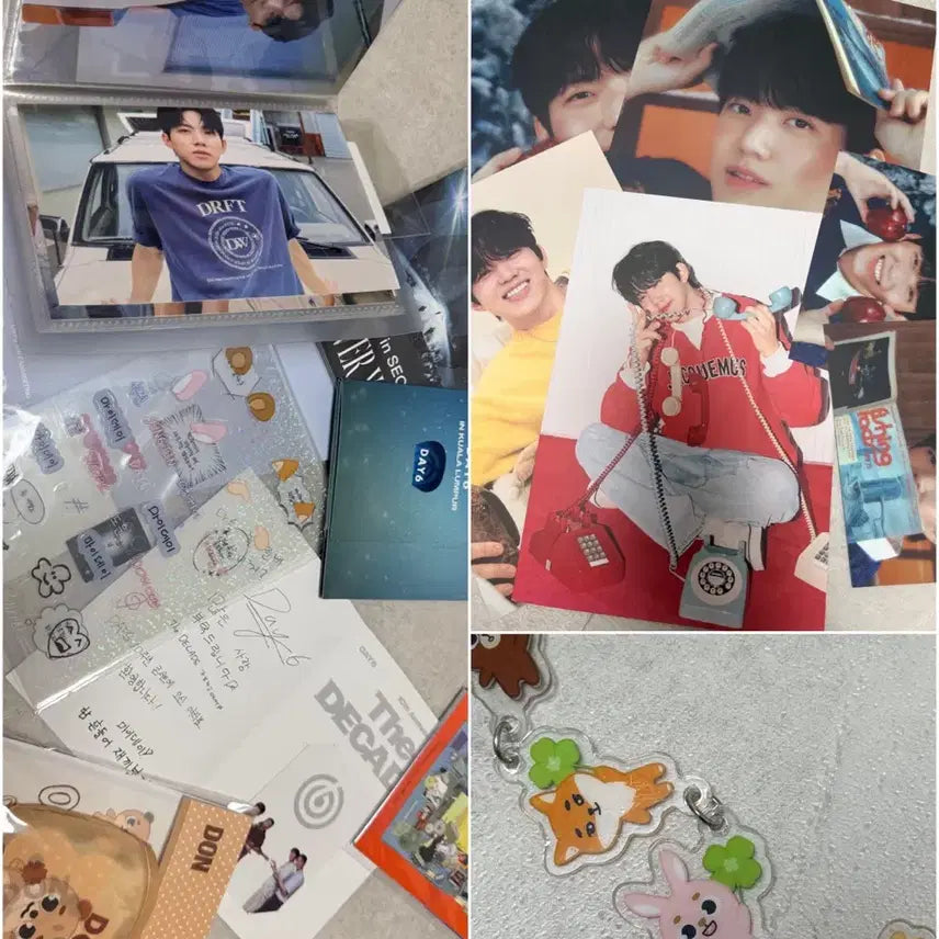 [SOLD OUT] 재업/사진수정) 데이식스 도운 포카 일괄+도운 인이어