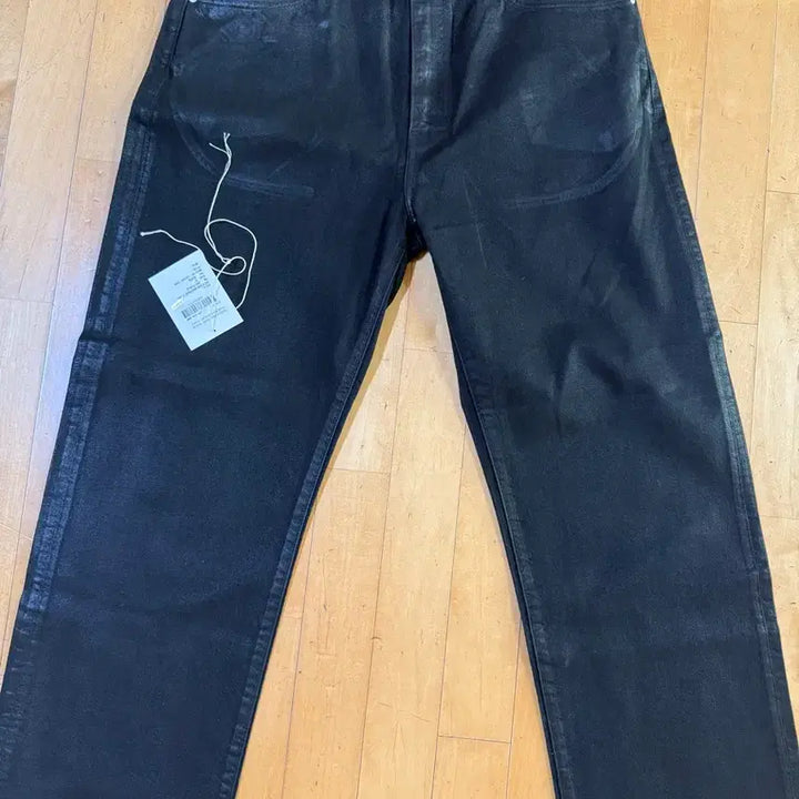 [BUNJANG] Anselm Coated Black Denim Pants (Size 3) / 3size 안셀름  코팅 블랙 데님팬츠