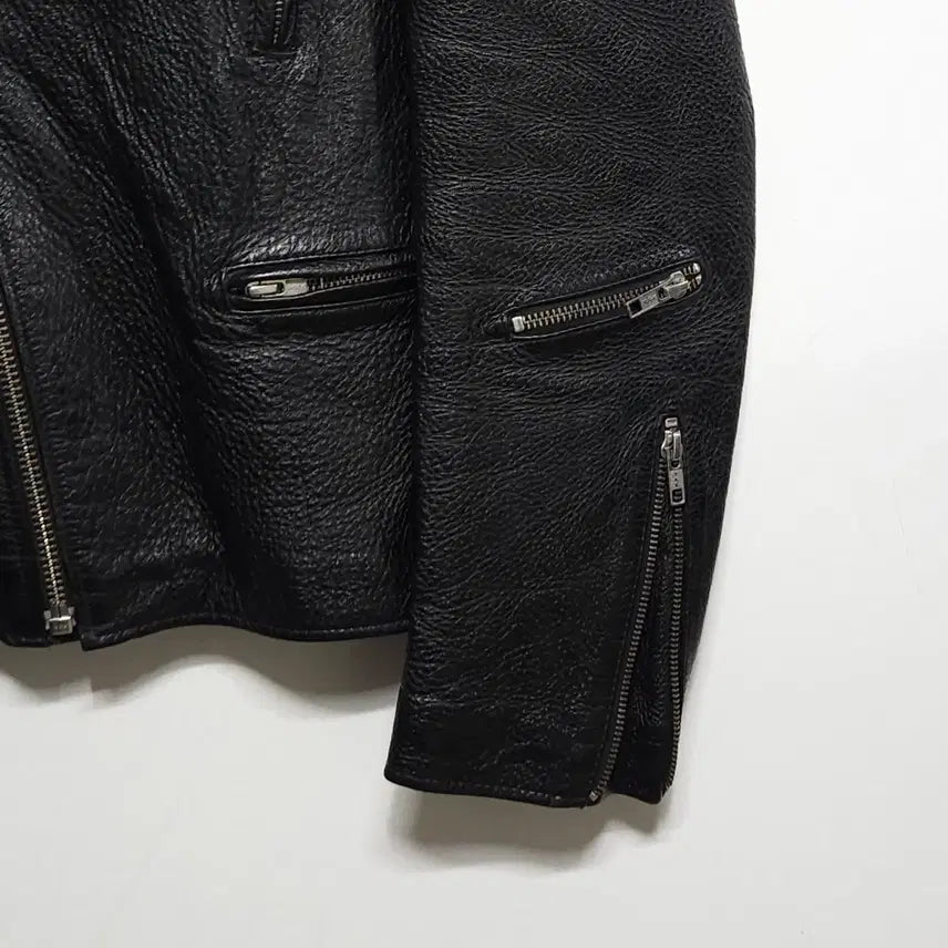 [BUNJANG] VIVASTUDIO Black Leather Rider Jacket / 90~95사이즈 비바스튜디오 라이더 자켓 블랙 가죽