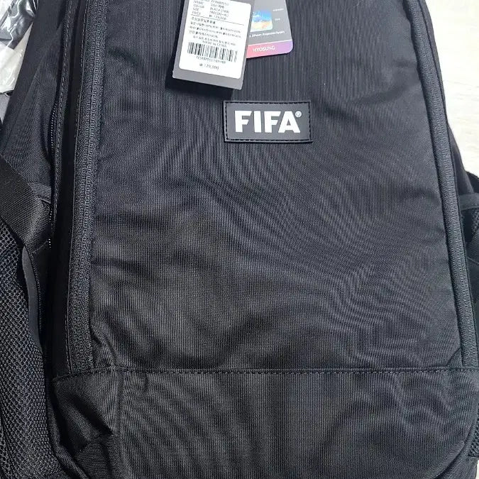 [BUNJANG] FIFA Black Backpack / FIFA 블랙 백팩 가방