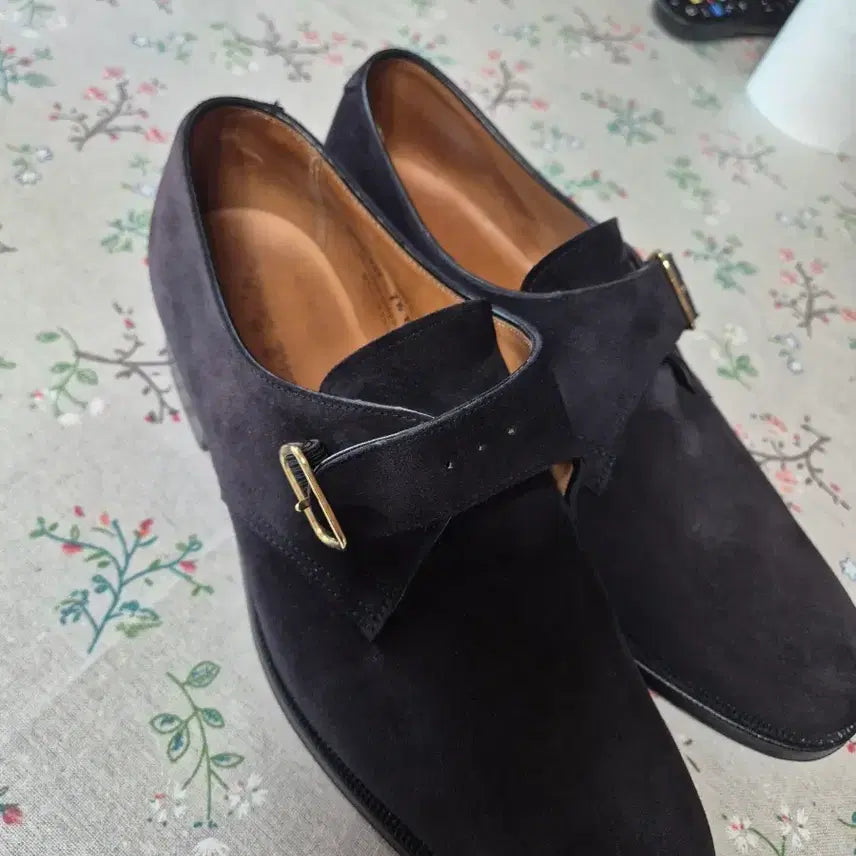 [BUNJANG] Paul Smith Suede Monk Strap Shoes - Black / 풀 스미스 스웨이드  몽크 스트랩 구두 블랙