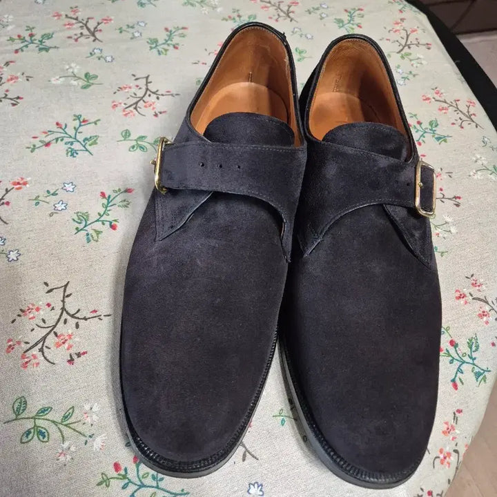 [BUNJANG] Paul Smith Suede Monk Strap Shoes - Black / 풀 스미스 스웨이드  몽크 스트랩 구두 블랙