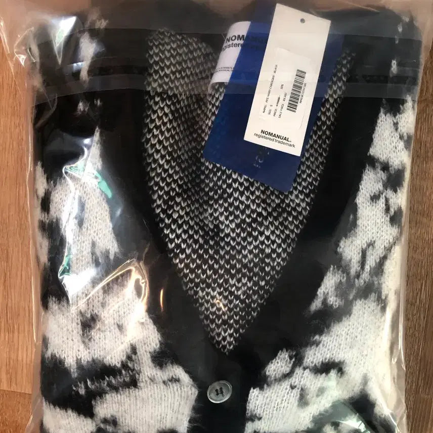 [BUNJANG] No.Manual PPS Hair Knit Black S Unisex / 노매뉴얼 PPS 헤어리 니트 블랙S 남녀공용 새상품