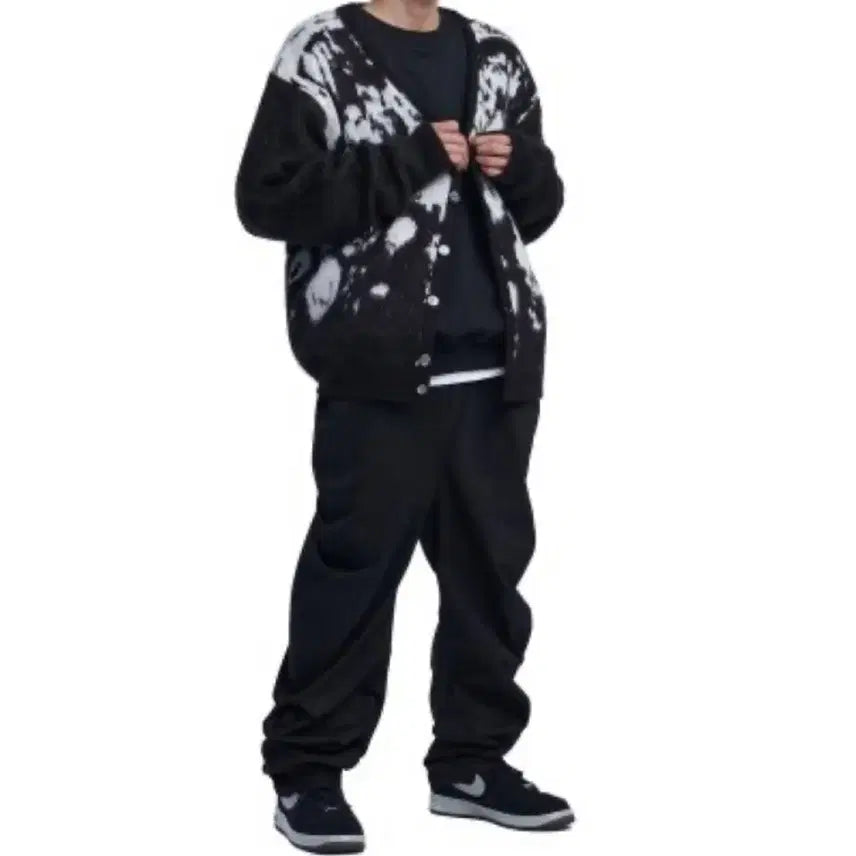 [BUNJANG] No.Manual PPS Hair Knit Black S Unisex / 노매뉴얼 PPS 헤어리 니트 블랙S 남녀공용 새상품