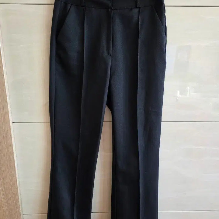 [BUNJANG] Summer Wide-Fit Black Slacks Pants / 여름용일자슬랙스 바지