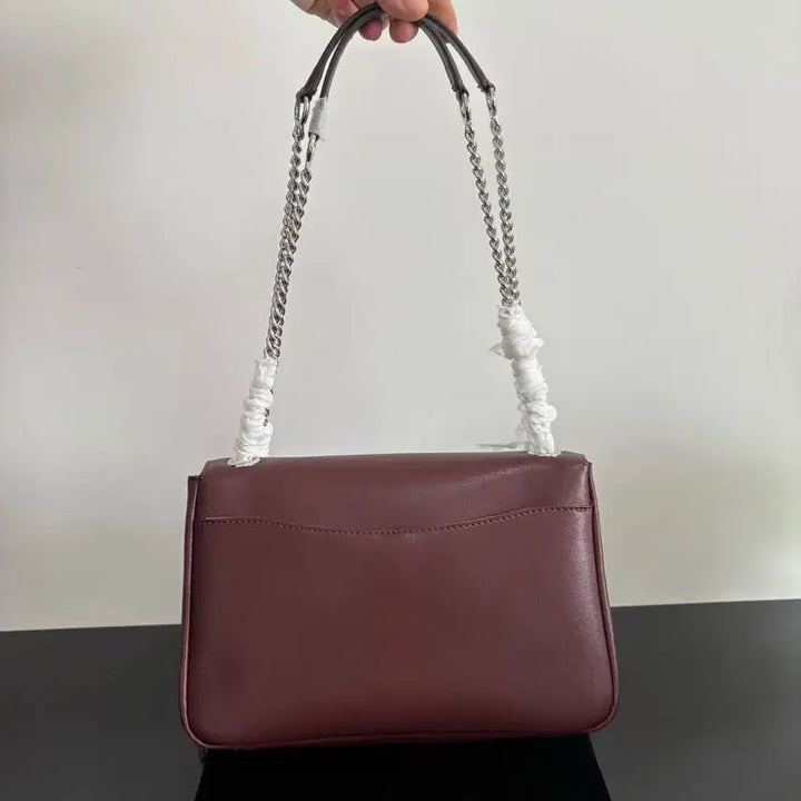 [BUNJANG] Coach Leather Flap Chain Shoulder Bag / [코치] CCF09CCF10 아울렛 여성 소가죽 플랩 체인 숄더백