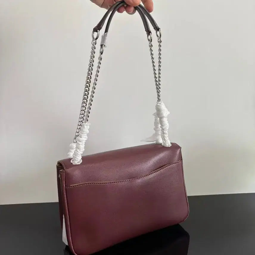 [BUNJANG] Coach Leather Flap Chain Shoulder Bag / [코치] CCF09CCF10 아울렛 여성 소가죽 플랩 체인 숄더백