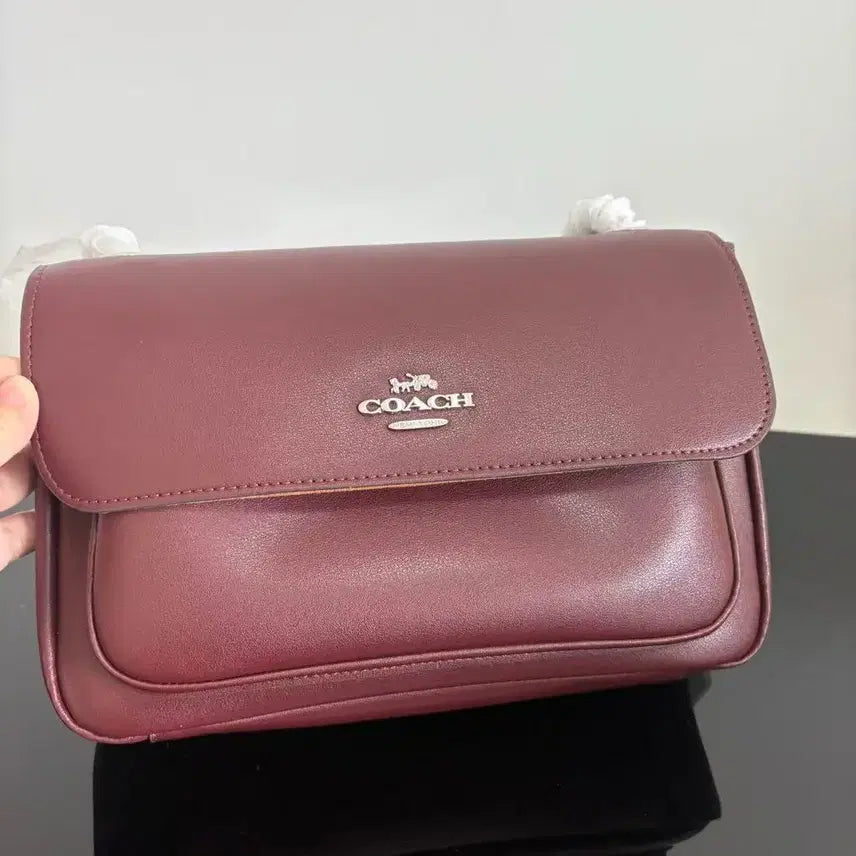 [BUNJANG] Coach Leather Flap Chain Shoulder Bag / [코치] CCF09CCF10 아울렛 여성 소가죽 플랩 체인 숄더백