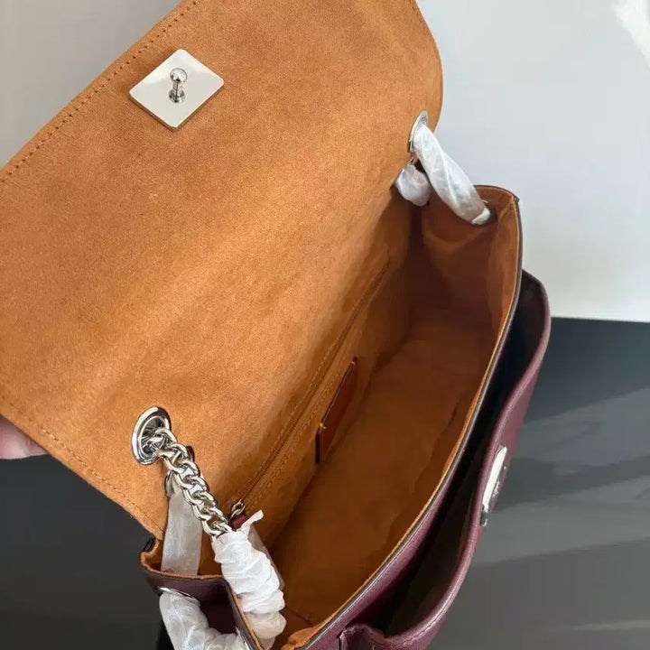 [BUNJANG] Coach Leather Flap Chain Shoulder Bag / [코치] CCF09CCF10 아울렛 여성 소가죽 플랩 체인 숄더백