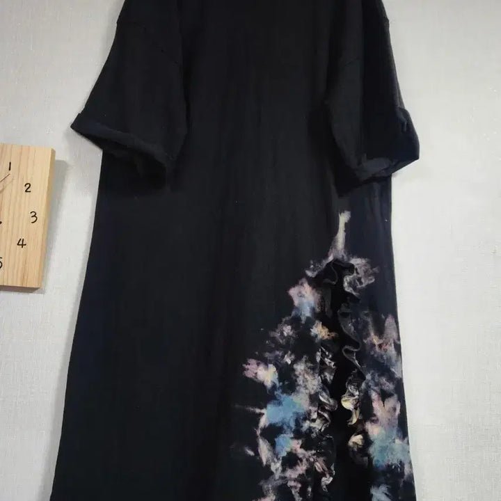 [BUNJANG] Loose Fit Cotton Black Dyed Maxi Dress / 새것)루즈핏 코튼 블랙 염색 원피스