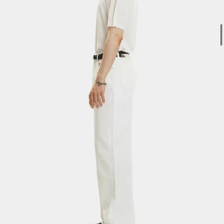 [BUNJANG] Modna9 White Panel Wide Leg Jeans (Size 30-31) / 모드나인 화이트 절개 데님 팬츠 30~31 사이즈