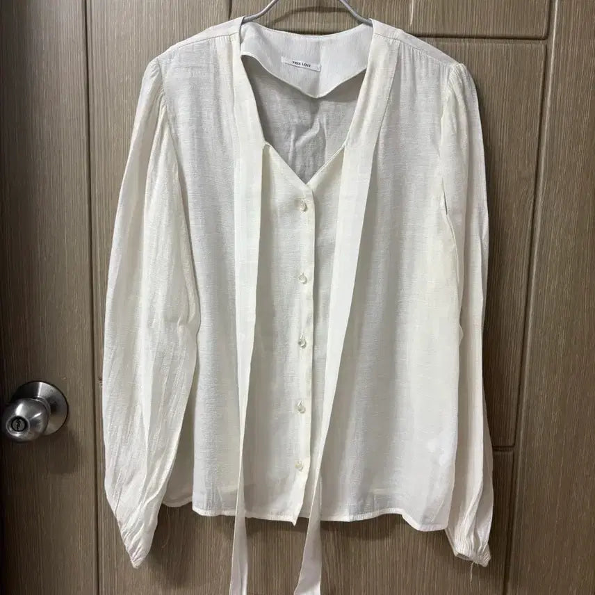 [BUNJANG] Weatherweather Freelove Corner Tie Blouse / [새상품] 웨더웨더 freelove 프리러브 코너 타이 블라우스