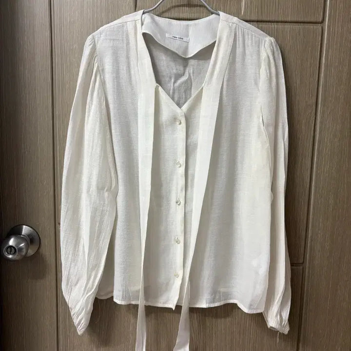 [BUNJANG] Weatherweather Freelove Corner Tie Blouse / [새상품] 웨더웨더 freelove 프리러브 코너 타이 블라우스